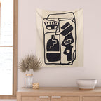Modern Abstract Minimal Shapes 53 Wall Tapestry Gallery Image 2