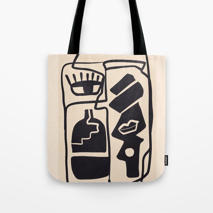 Modern Abstract Minimal Shapes 53 Tote Bag Gallery Image 1