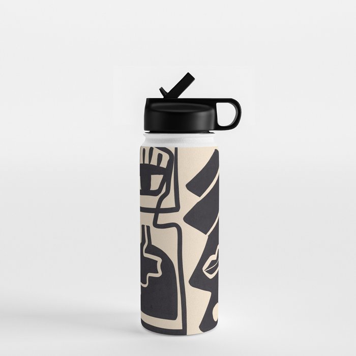 Modern Abstract Minimal Shapes 53 Water Bottle Gallery Image 1