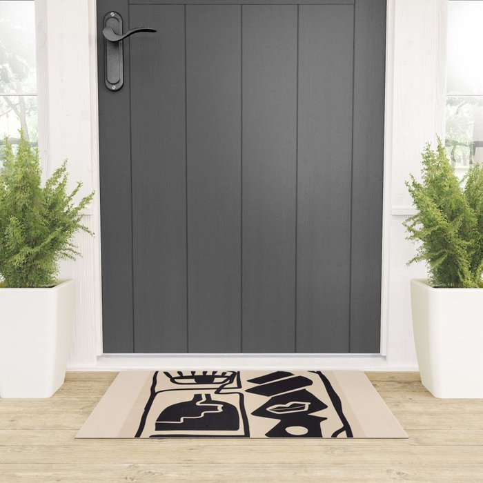 Modern Abstract Minimal Shapes 53 Welcome Mat Gallery Image 3
