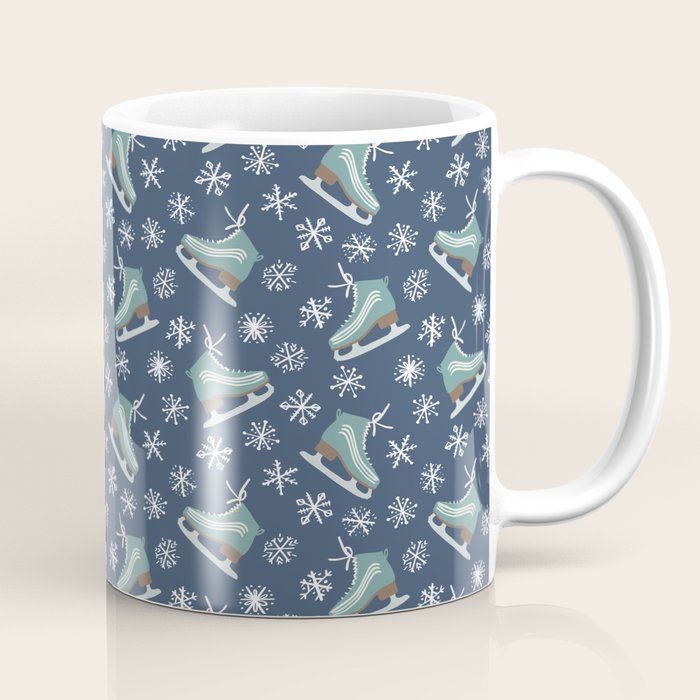 Snowy Ice Skates Coffee Mug Gallery Image 1