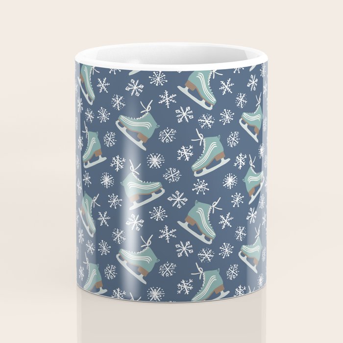 Snowy Ice Skates Coffee Mug Gallery Image 4