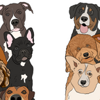 Dog Lover Dog Portrait  Coffee Mug Gallery Image 2