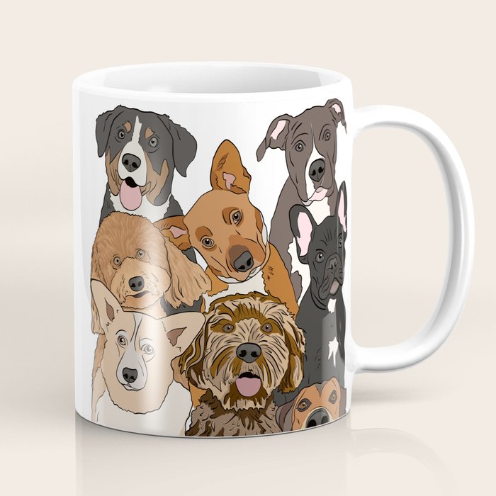 Dog Lover Dog Portrait  Coffee Mug Gallery Image 1
