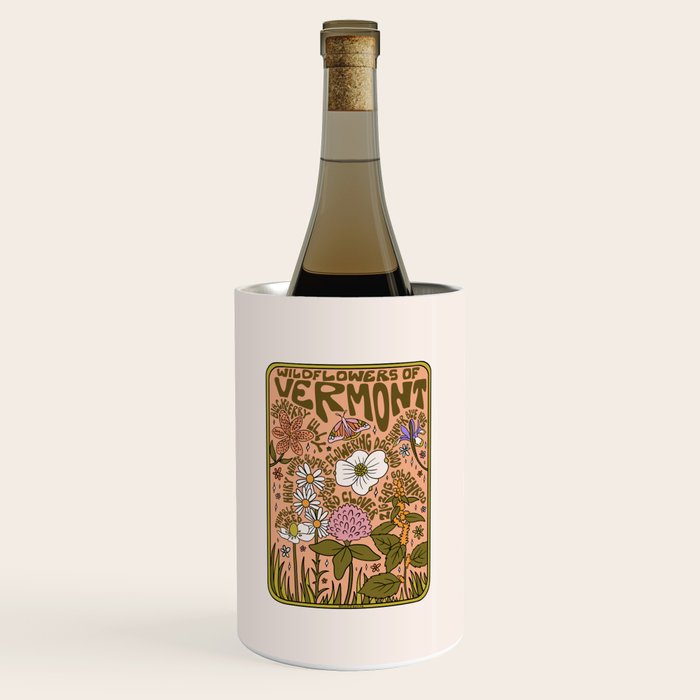 Vermont Wildflowers Wine Chiller Gallery Image 1