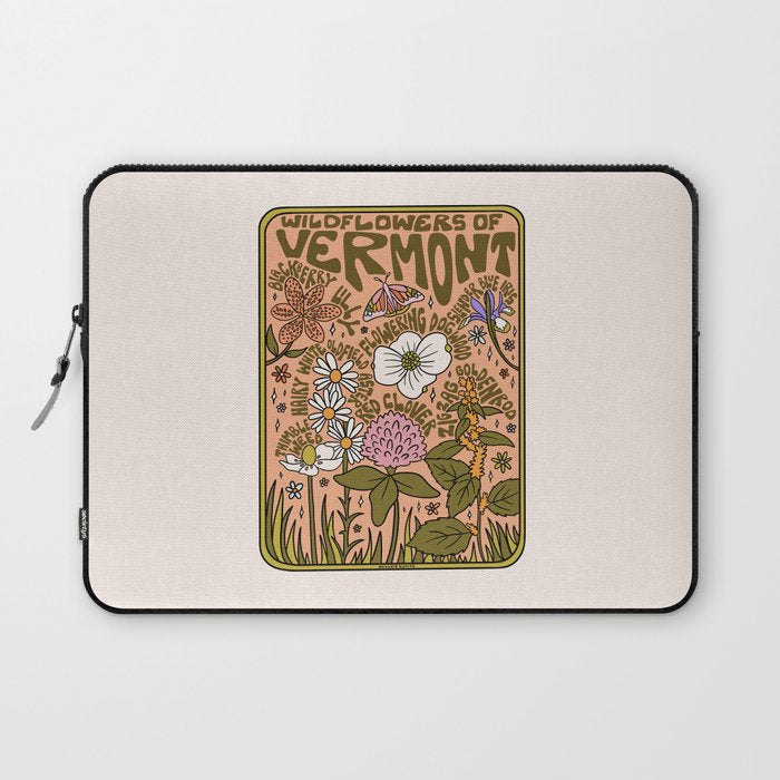 Vermont Wildflowers Laptop Sleeve Gallery Image 1