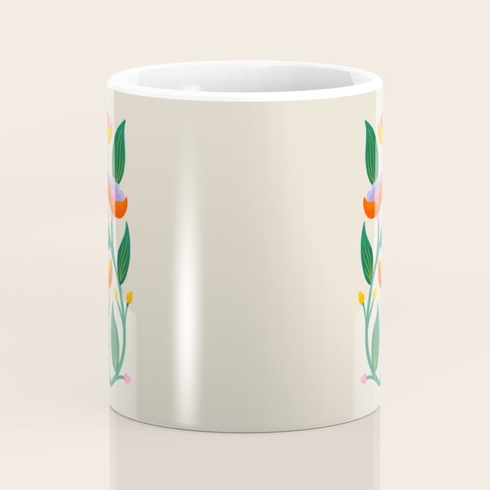 Symmetrical Flowers 2 Coffee Mug Gallery Image 4