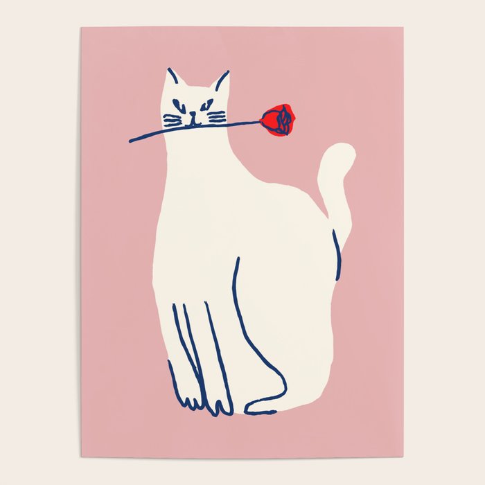 Casanova cat - the whimsical Catsanova Poster Gallery Image 1