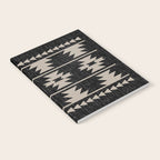 Southwestern Pattern 129 Black and Linen Notebook Gallery Image 2