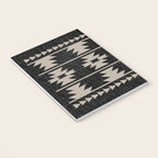 Southwestern Pattern 129 Black and Linen Notebook Gallery Image 3