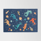 Painted Space Dinosaurs Rug Gallery Image 2
