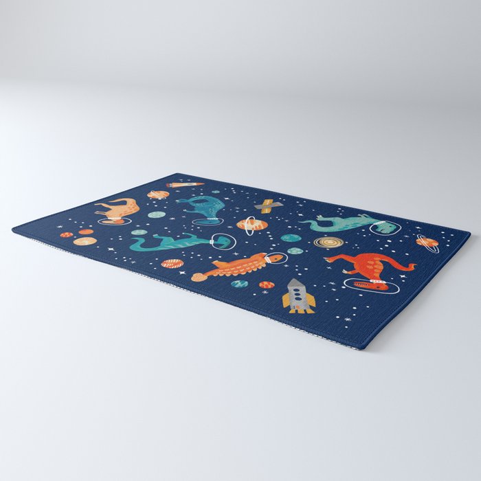 Painted Space Dinosaurs Rug Gallery Image 3
