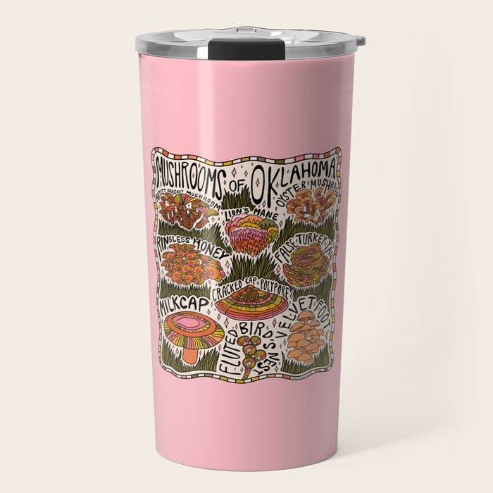 Mushrooms of Oklahoma Travel Mug Gallery Image 1