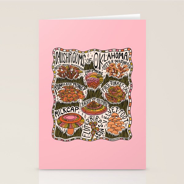Mushrooms of Oklahoma Stationery Card Gallery Image 1