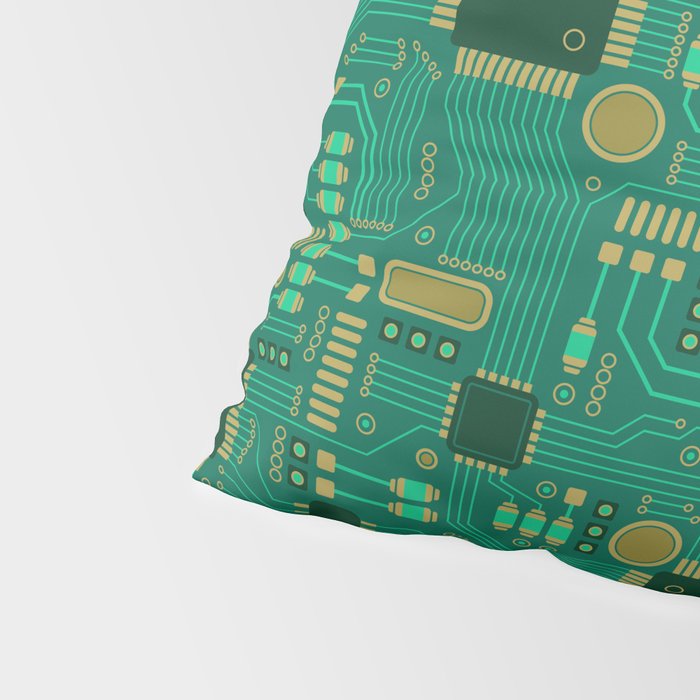 Circuit Board Sync Pillow Sham Gallery Image 4