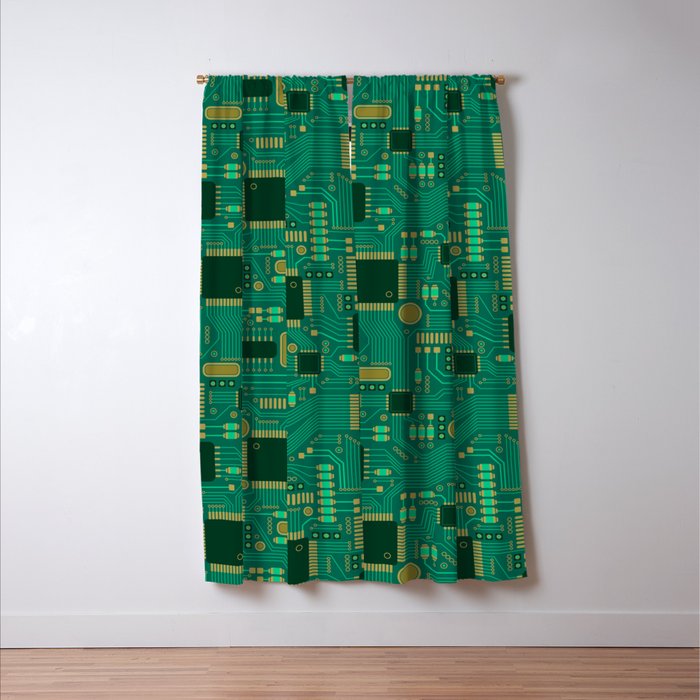 Circuit Board Sync Window Curtain Gallery Image 3