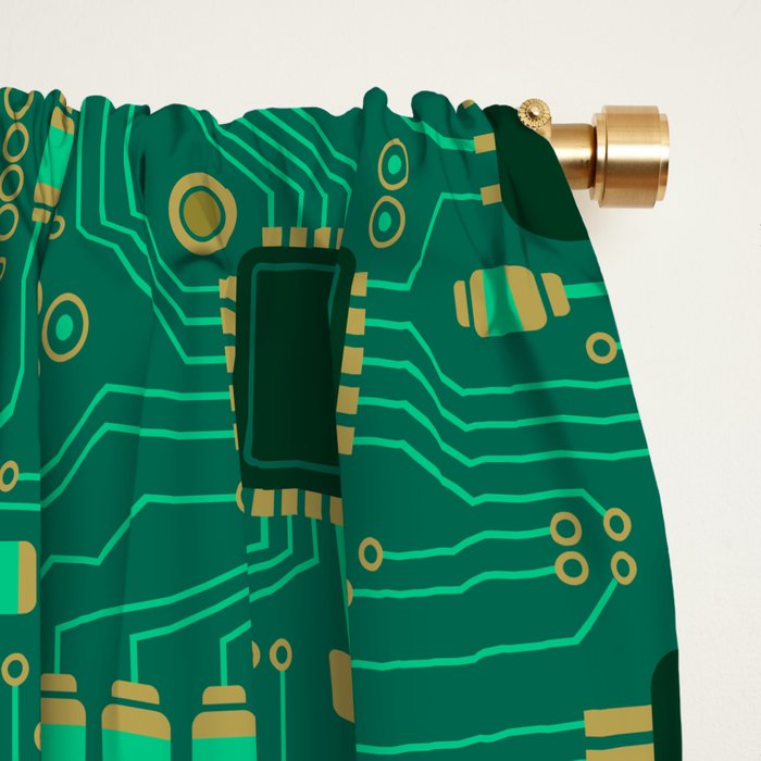 Circuit Board Sync Window Curtain Gallery Image 2