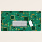 Circuit Board Sync Desk Mat Gallery Image 1
