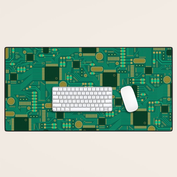 Circuit Board Sync Desk Mat Gallery Image 1