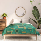 Circuit Board Sync Comforter Gallery Image 3