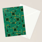 Circuit Board Sync Stationery Card Gallery Image 2