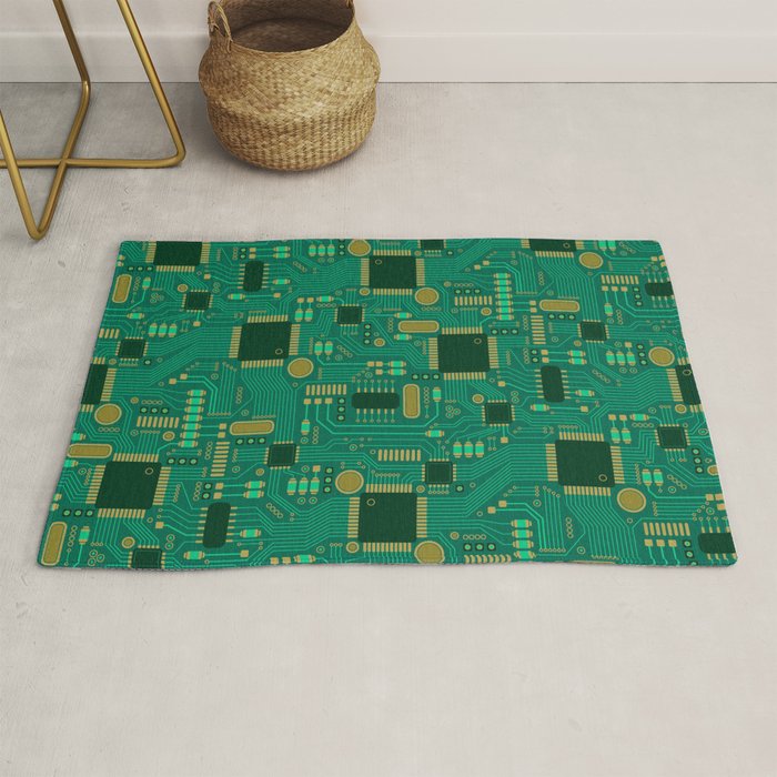 Circuit Board Sync Rug Gallery Image 1