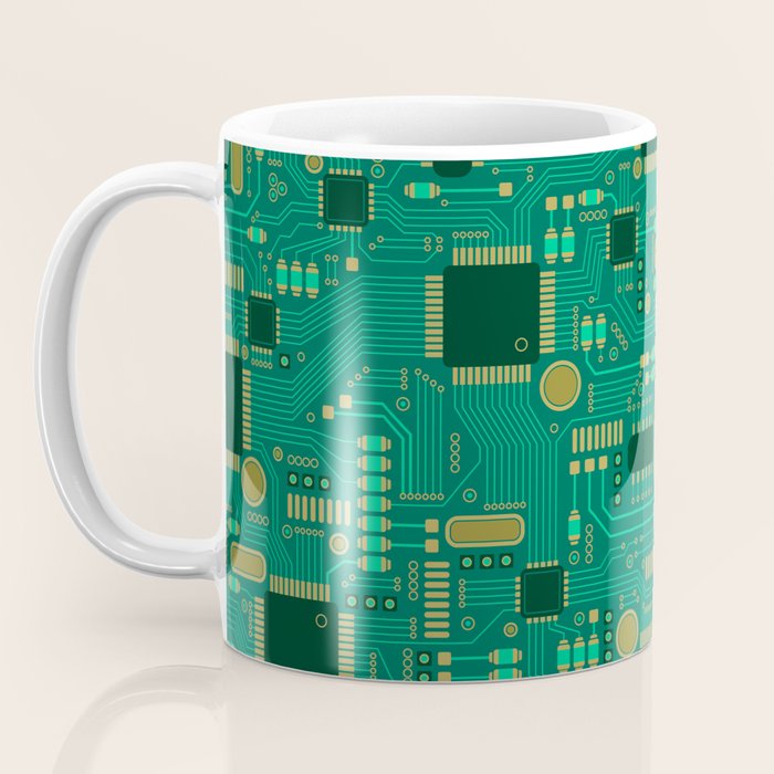 Circuit Board Sync Coffee Mug Gallery Image 3