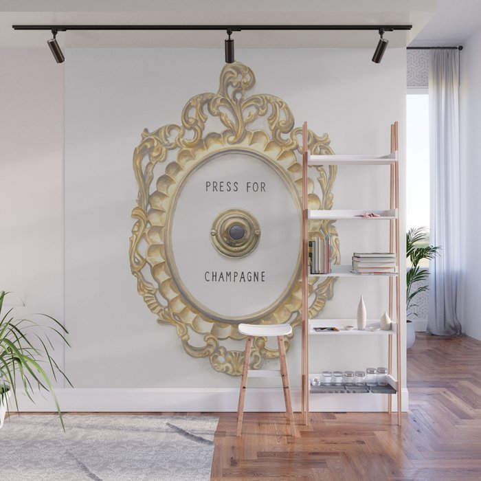 Press For Champagne Wall Mural Gallery Image 1