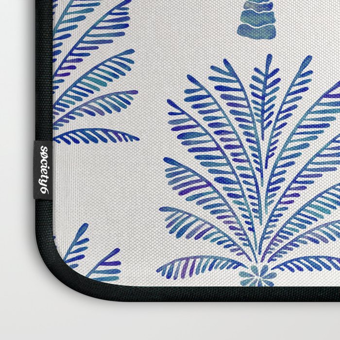 Palm Tree - Navy Palette Laptop Sleeve Gallery Image 3