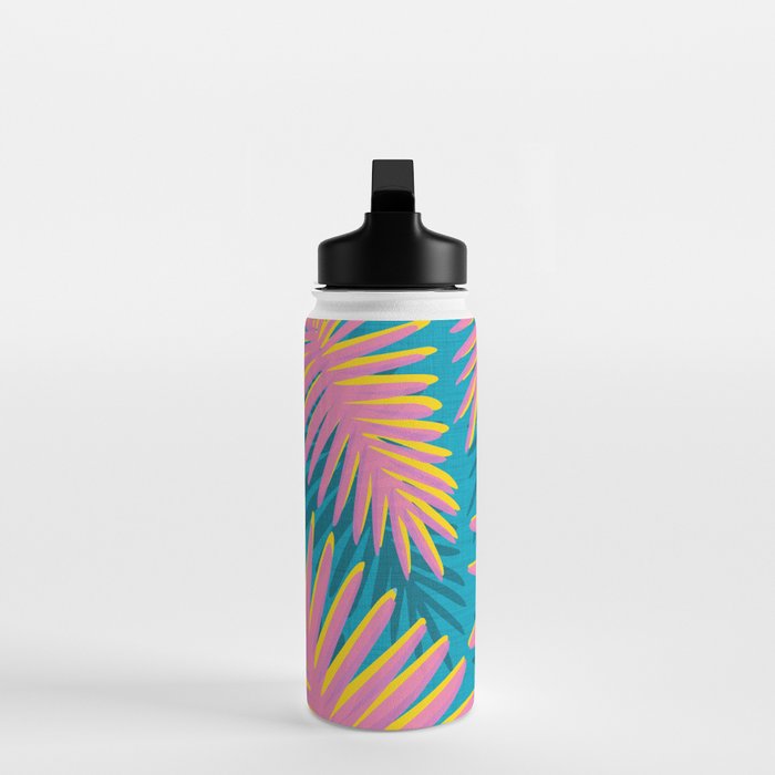 Bright Tropical Palms Water Bottle Gallery Image 3
