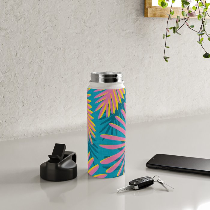 Bright Tropical Palms Water Bottle Gallery Image 4