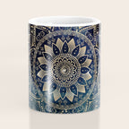 Elegant Gold Mandala Blue Galaxy Coffee Mug Gallery Image 4