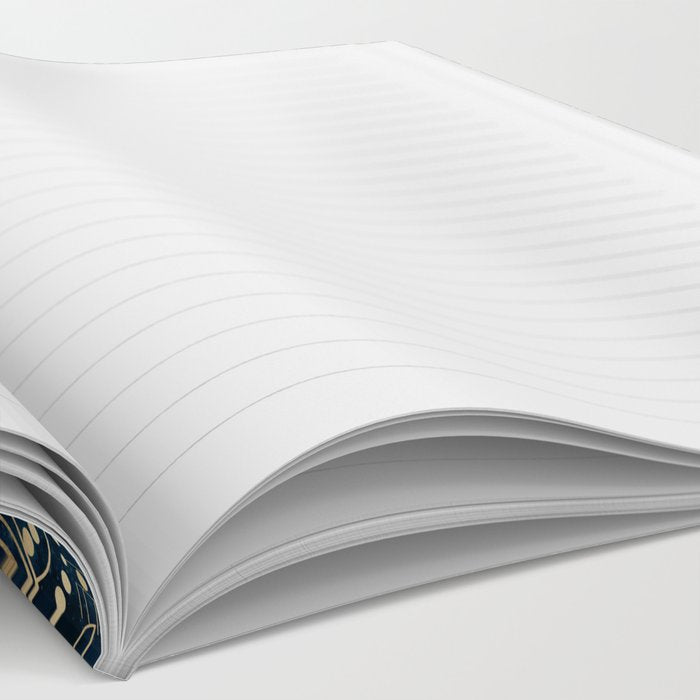 Elegant Gold Mandala Blue Galaxy Notebook Gallery Image 2