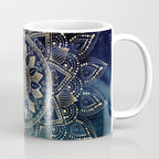 Elegant Gold Mandala Blue Galaxy Coffee Mug Gallery Image 1