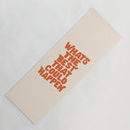 Whats The Best That Could Happen in Peach Fuzz Yoga Mat Gallery Image 1