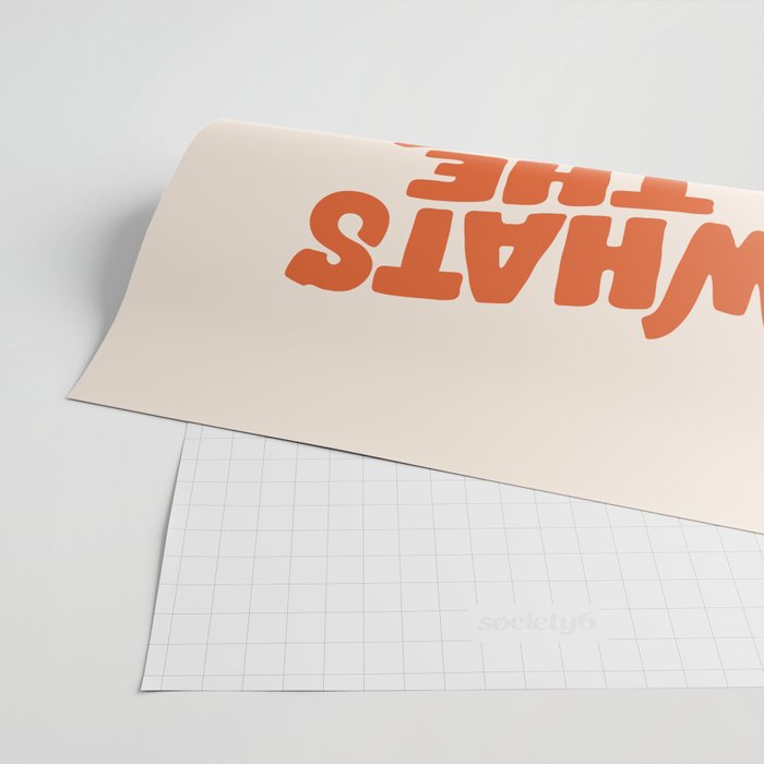 Whats The Best That Could Happen in Peach Fuzz Wrapping Paper Gallery Image 2