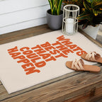 Whats The Best That Could Happen in Peach Fuzz Outdoor Rug Gallery Image 2