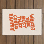 Whats The Best That Could Happen in Peach Fuzz Outdoor Rug Gallery Image 1
