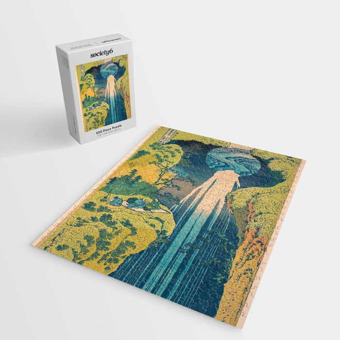 Amida Falls by Katsushika Hokusai Jigsaw Puzzle Gallery Image 2