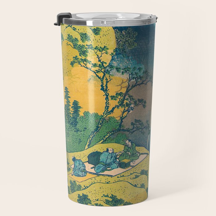 Amida Falls by Katsushika Hokusai Travel Mug Gallery Image 3