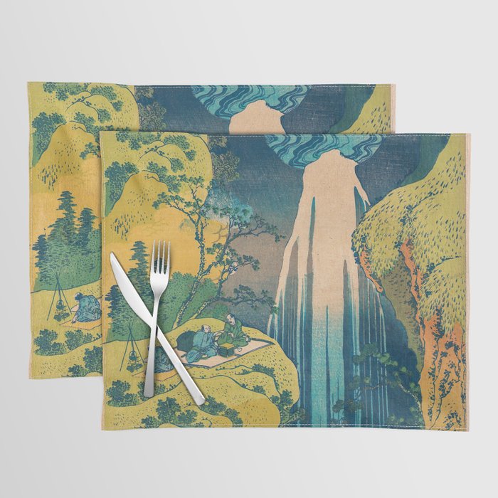 Amida Falls by Katsushika Hokusai Placemat Gallery Image 1