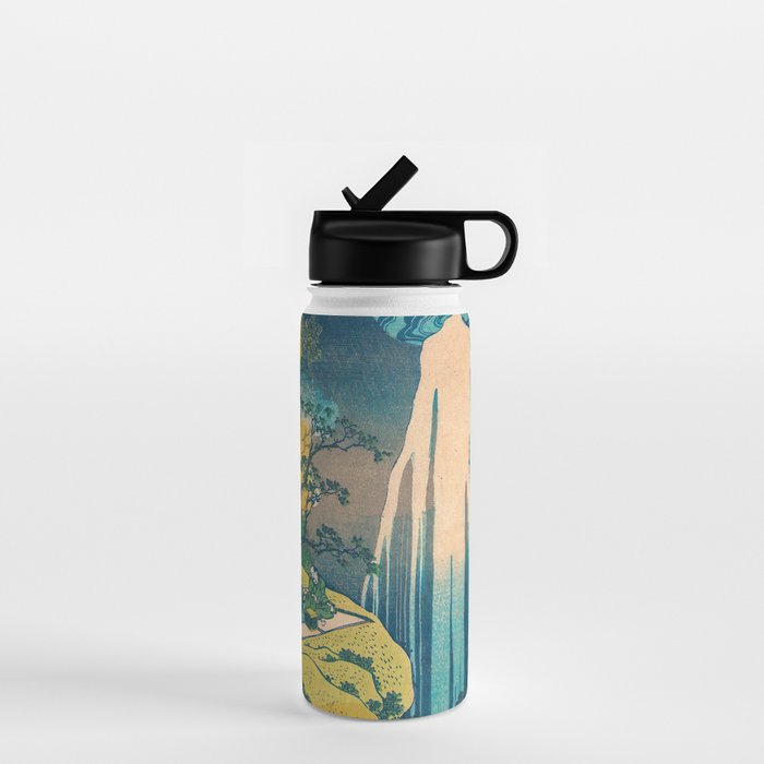 Amida Falls by Katsushika Hokusai Water Bottle Gallery Image 1