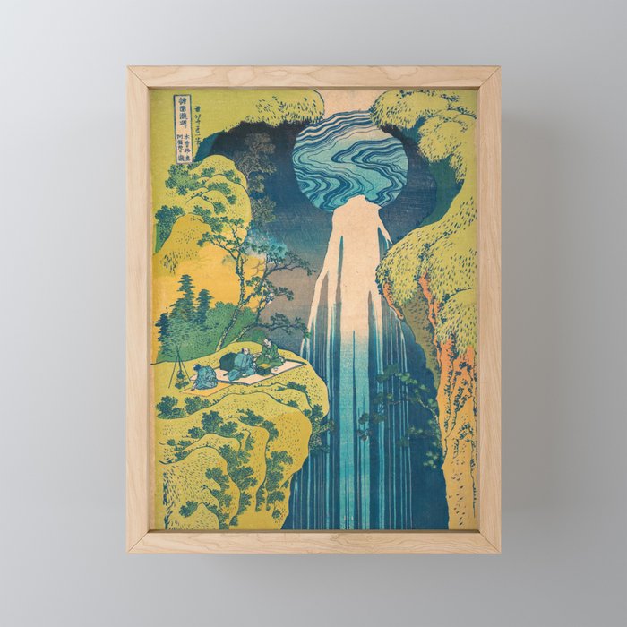 Amida Falls by Katsushika Hokusai Mini Art Print Gallery Image 1