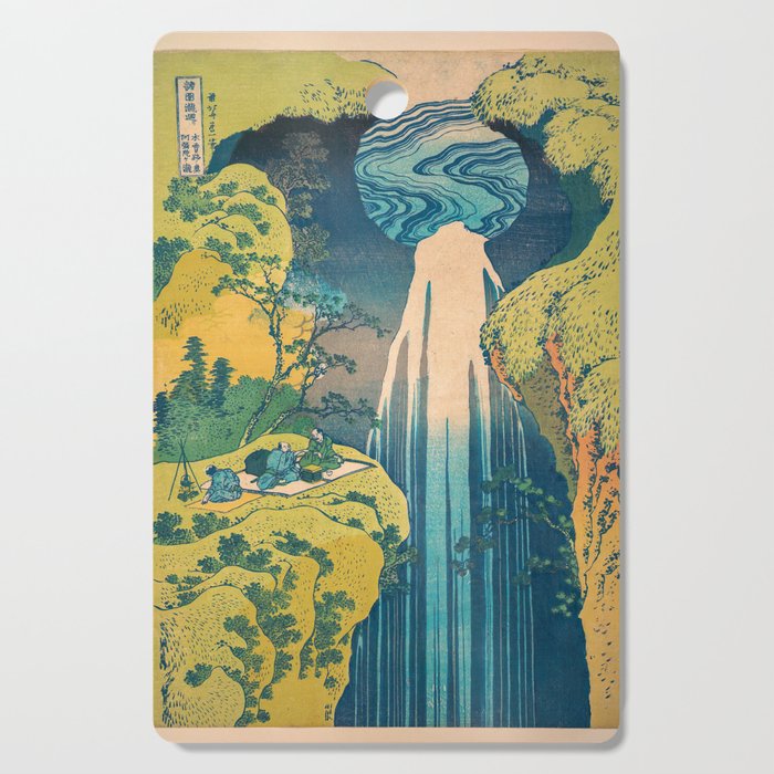 Amida Falls by Katsushika Hokusai Cutting Board Gallery Image 1