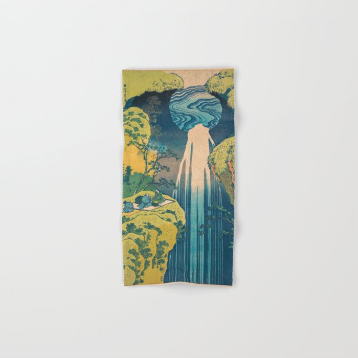 Amida Falls by Katsushika Hokusai Bath Towel Gallery Image 1