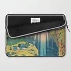Amida Falls by Katsushika Hokusai Laptop Sleeve Gallery Image 2