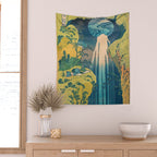Amida Falls by Katsushika Hokusai Wall Tapestry Gallery Image 2