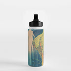 Amida Falls by Katsushika Hokusai Water Bottle Gallery Image 2