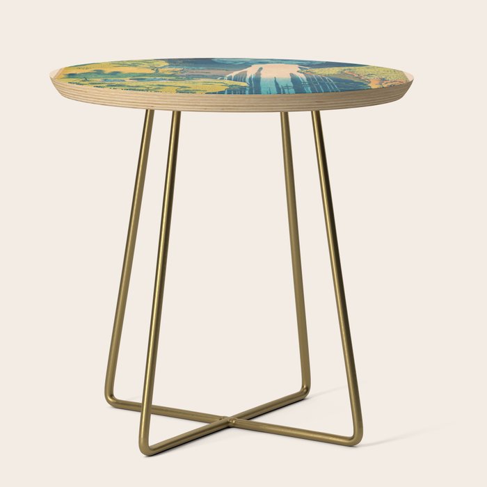 Amida Falls by Katsushika Hokusai Side Table Gallery Image 1