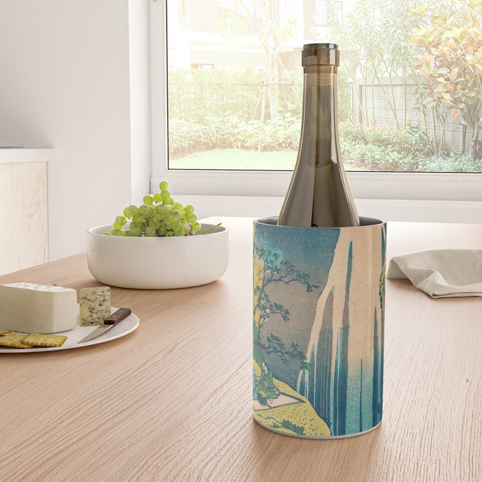 Amida Falls by Katsushika Hokusai Wine Chiller Gallery Image 4